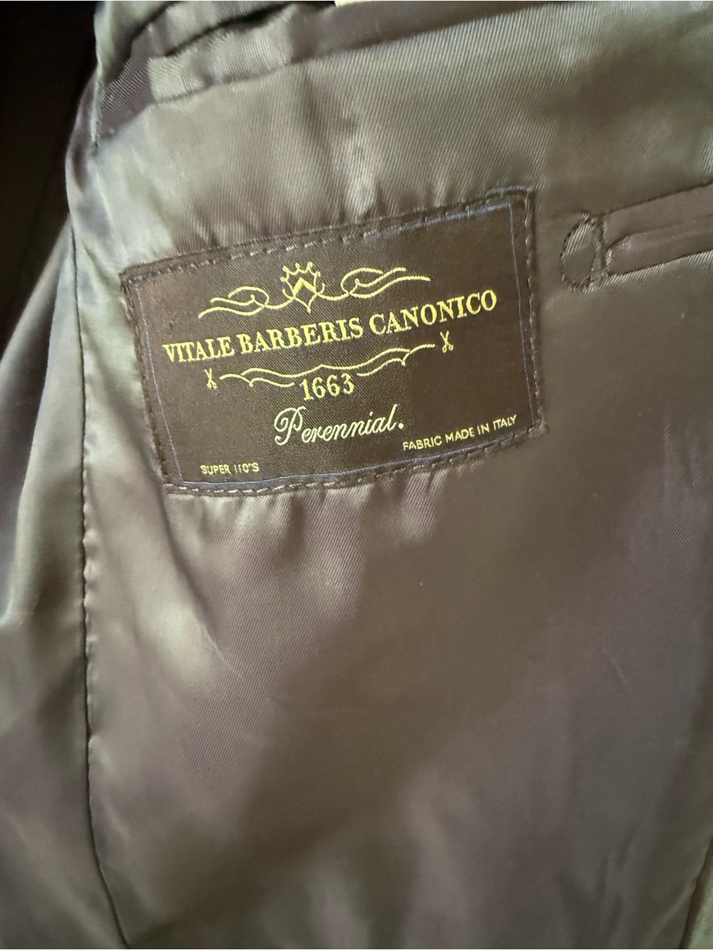 100% Wool Michael Kors 38R Vitale Barberis Canonico Super 110s Sport Coat Blazer - Picture 10 of 14
